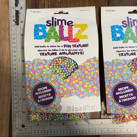 Set of 3 FloraCraft Mulit Color Pastel Slime Ballz New in Package - Picture 6 of 6